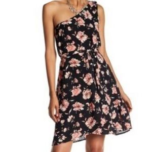 DR2 by Daniel Rainn One Shoulder Floral Dress